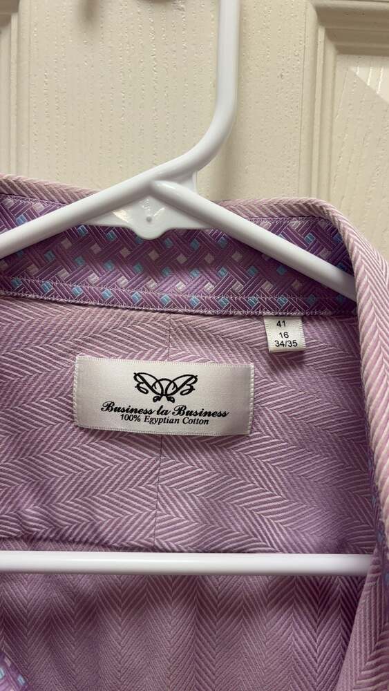 Business la Business 100%‎ Egyptian Cotton Dress Shirt - Size 16/34-35